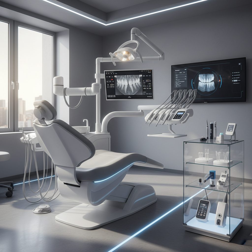 Realistische foto passend bij Wat Zijn De Nieuwste Innovaties In Tandheelkundige Behandelunits voor